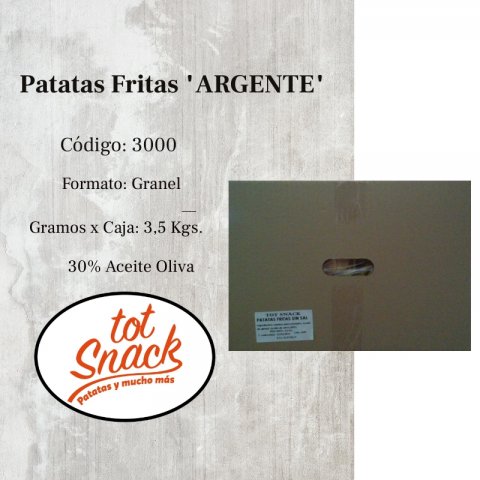 Patatas Fritas x3.5 Kgs.."ARGENTE"